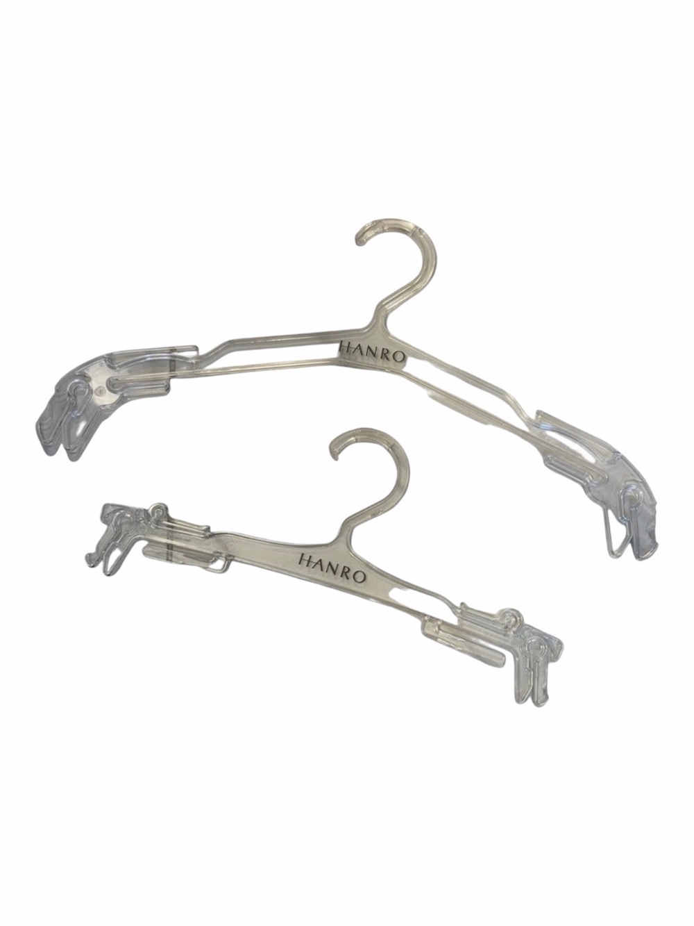 Pair HANRO Clear Hangers